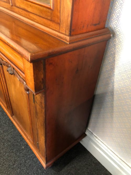 VICTORIAN MAHOGANY GLAZED BOOKCASE - ADDITIONAL PHOTO 3