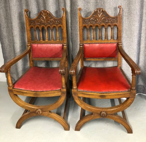 SET OF 8 OAK DINING CHAIRS - ADDITIONAL PHOTO 7