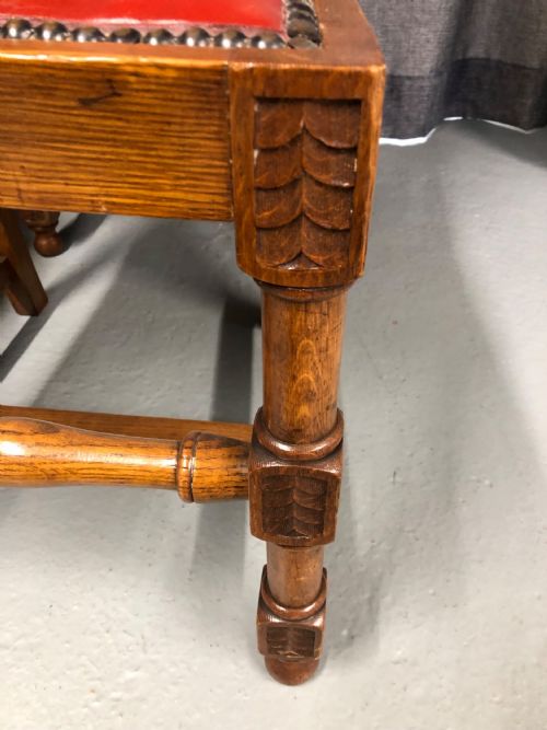 SET OF 8 OAK DINING CHAIRS - ADDITIONAL PHOTO 3