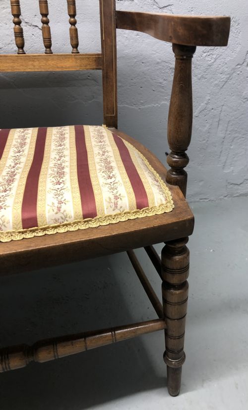 EDWARDIAN 5PC PARLOUR SUITE - ADDITIONAL PHOTO 5