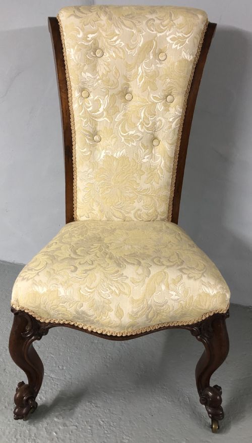 victorian rosewood nursing chair - CATEGORY: ANTIQUE CHAIRS - DATED VICTORIAN