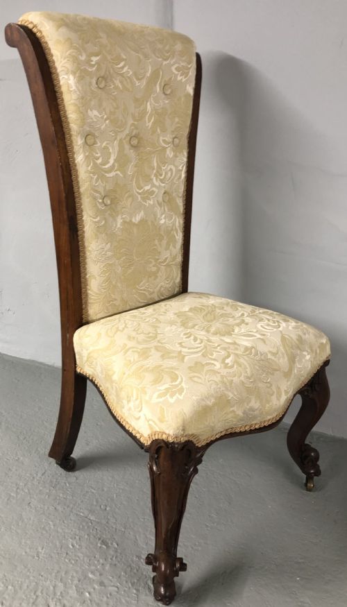 VICTORIAN ROSEWOOD NURSING CHAIR - ADDITIONAL PHOTO 1