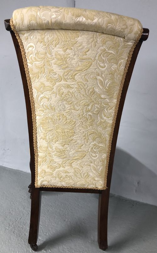 VICTORIAN ROSEWOOD NURSING CHAIR - ADDITIONAL PHOTO 3