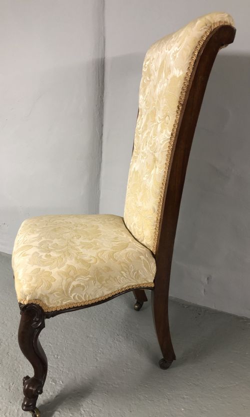 VICTORIAN ROSEWOOD NURSING CHAIR - ADDITIONAL PHOTO 4