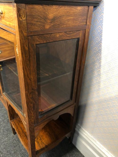 EDWARDIAN INLAID ROSEWOOD MIRROR BACK SIDEBOARD - ADDITIONAL PHOTO 8