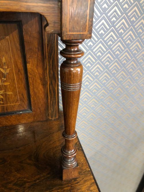 EDWARDIAN INLAID ROSEWOOD MIRROR BACK SIDEBOARD - ADDITIONAL PHOTO 10
