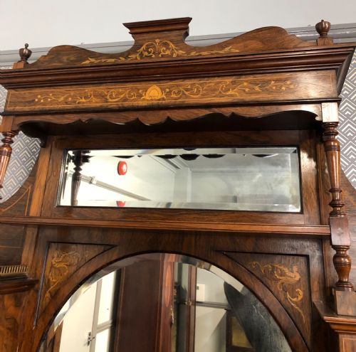EDWARDIAN INLAID ROSEWOOD MIRROR BACK SIDEBOARD - ADDITIONAL PHOTO 1