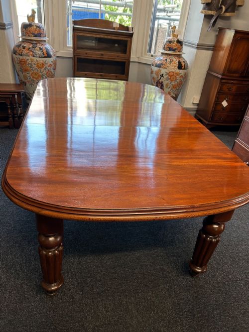 victorian mahogany extending dining table - CATEGORY: ANTIQUE TABLES - DATED VICTORIAN