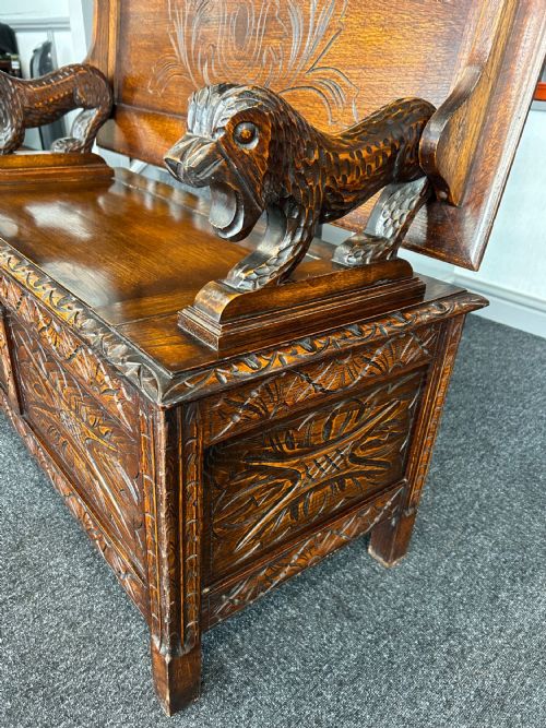 OAK MONKS BENCH - ADDITIONAL PHOTO 1