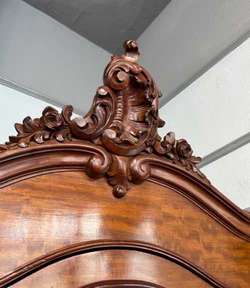 MAHOGANY FRENCH ARMOIRE - ADDITIONAL PHOTO 2