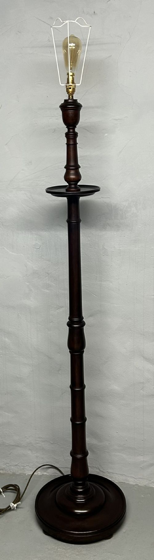 MAHOGANY STANDARD LAMP - ADDITIONAL PHOTO 5