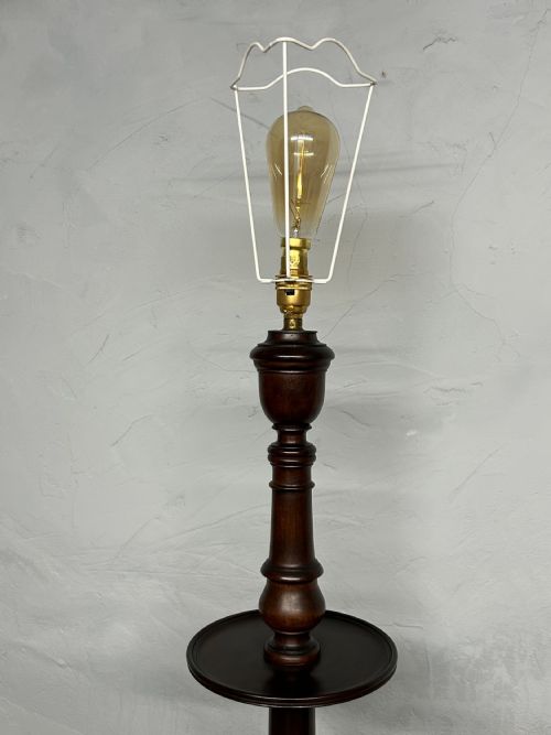 MAHOGANY STANDARD LAMP - ADDITIONAL PHOTO 2