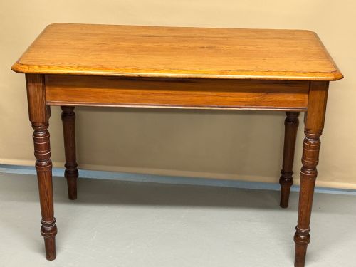 EDWARDIAN PITCH PINE SIDE TABLE - ADDITIONAL PHOTO 1