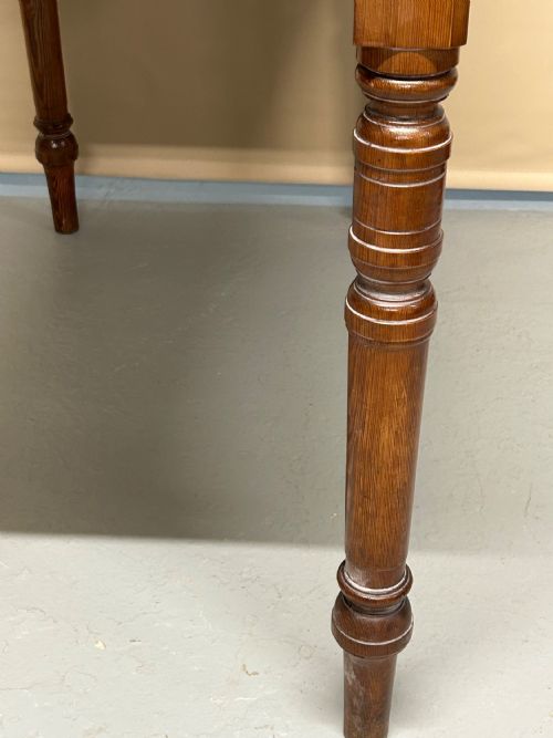 EDWARDIAN PITCH PINE SIDE TABLE - ADDITIONAL PHOTO 3