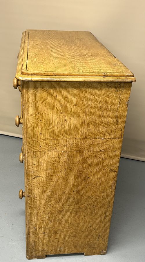 PINE SCUMBLED CHEST OF DRAWERS - ADDITIONAL PHOTO 1