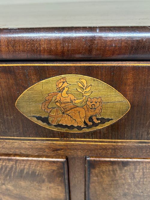 LARGE GEORGIAN MAHOGANY CHEST OF DRAWERS - ADDITIONAL PHOTO 4