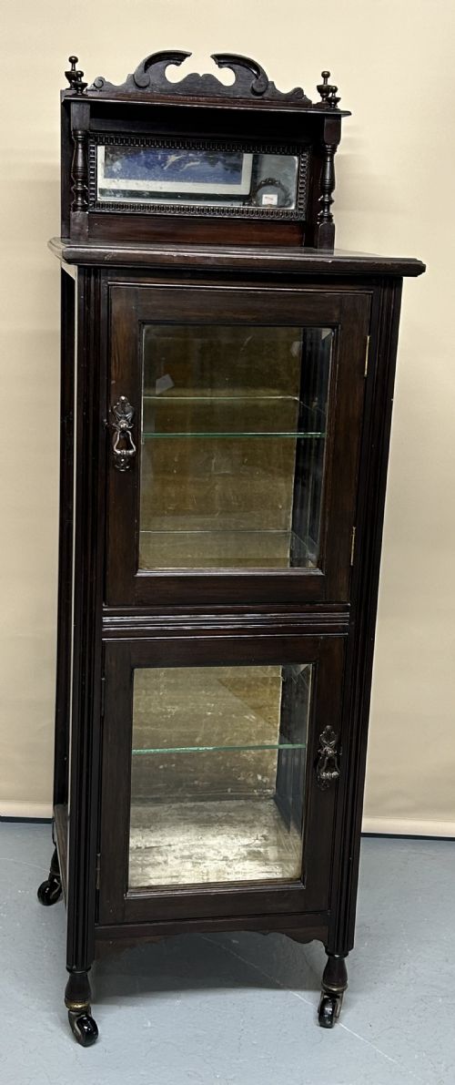 edwardian display cabinet - CATEGORY: ANTIQUE CABINETS - DATED EDWARDIAN