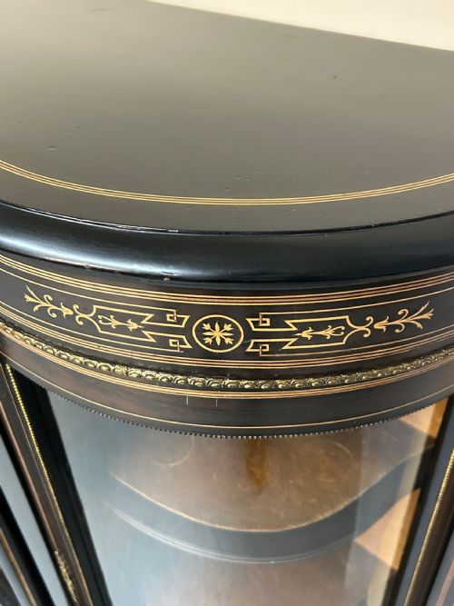 VICTORIAN EBONISED CREDENZA - ADDITIONAL PHOTO 7