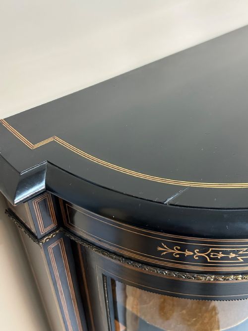 VICTORIAN EBONISED CREDENZA - ADDITIONAL PHOTO 8