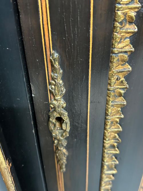 VICTORIAN EBONISED CREDENZA - ADDITIONAL PHOTO 9