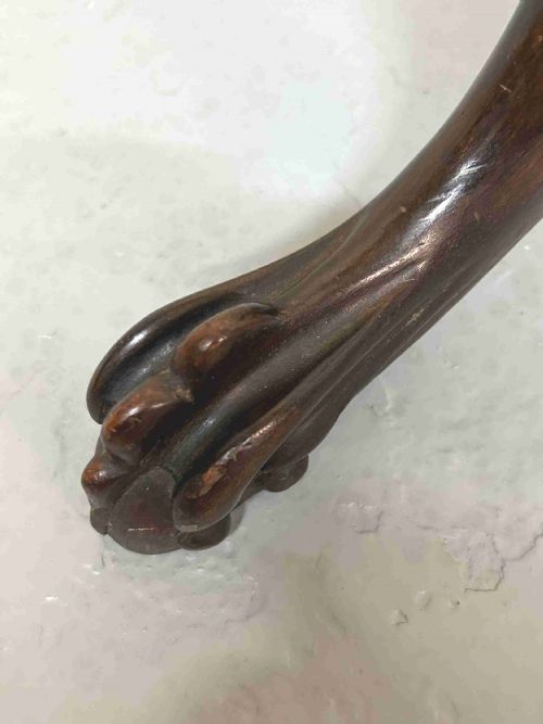MAHOGANY STANDING FLOOR LAMP - ADDITIONAL PHOTO 1