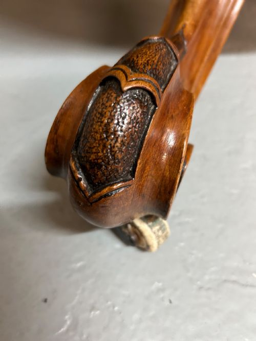 VICTORIAN BURR WALNUT LOO TABLE - ADDITIONAL PHOTO 5