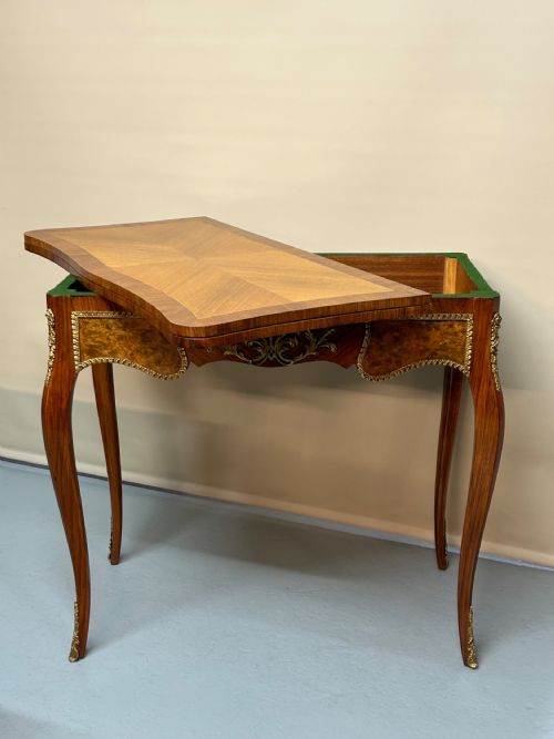 LOUIS XV STYLE FRENCH GAMES TABLE - ADDITIONAL PHOTO 2