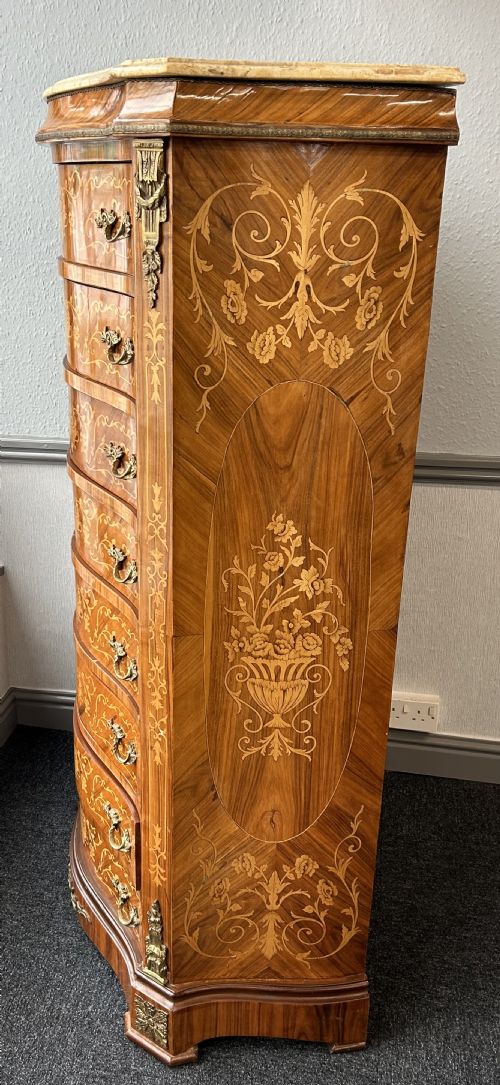 MARQUETRY INLAID 8 DRAWER CHEST - ADDITIONAL PHOTO 1