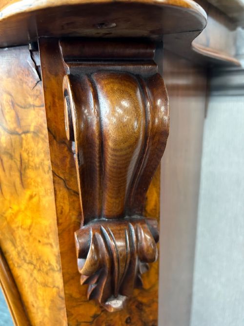 VICTORIAN WALNUT MARBLE TOP CHIFFONIER - ADDITIONAL PHOTO 8