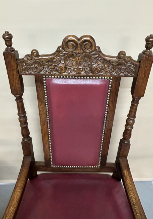 SET OF 10 OAK DINING CHAIRS - ADDITIONAL PHOTO 7