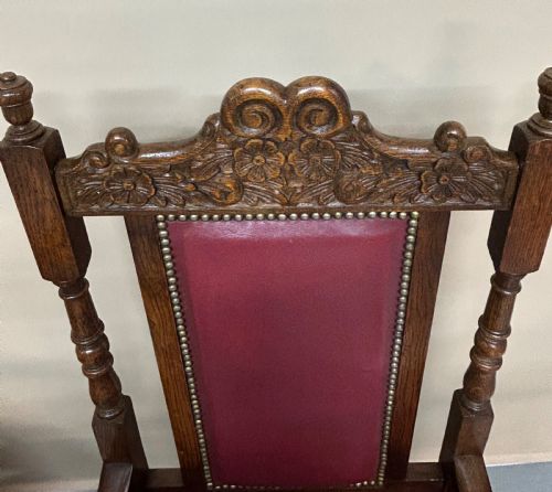 SET OF 10 OAK DINING CHAIRS - ADDITIONAL PHOTO 8