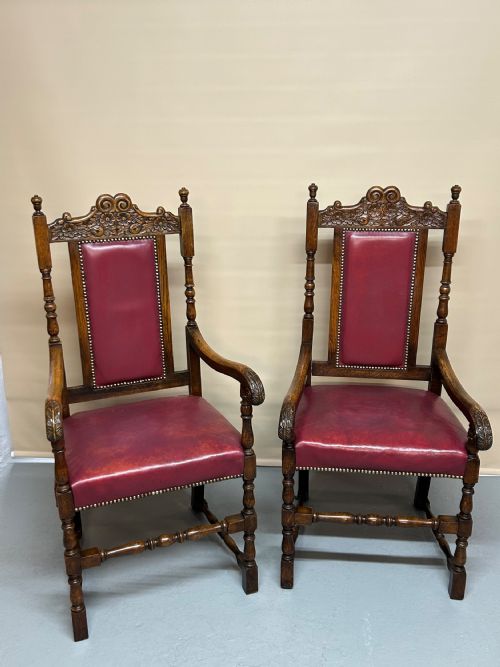 SET OF 10 OAK DINING CHAIRS - ADDITIONAL PHOTO 6