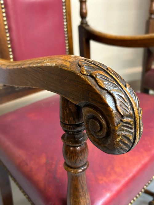 SET OF 10 OAK DINING CHAIRS - ADDITIONAL PHOTO 9