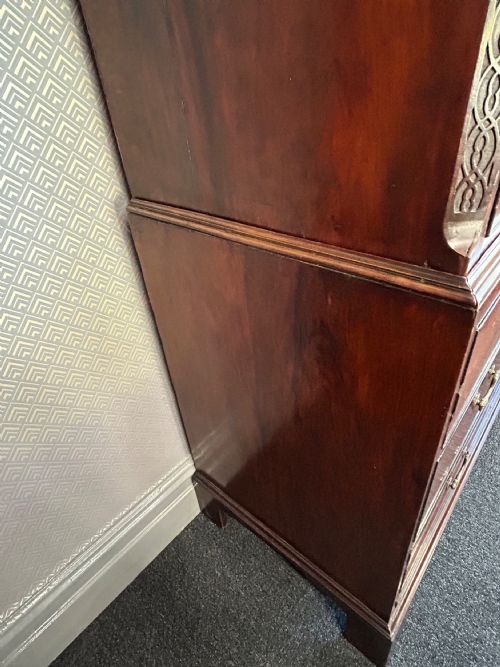 GEORGE III MAHOGANY CHEST ON CHEST - ADDITIONAL PHOTO 8