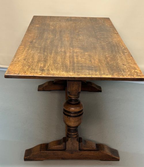 OAK REFECTORY DINING TABLE - ADDITIONAL PHOTO 1