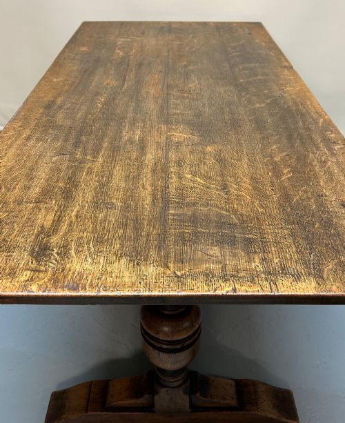 OAK REFECTORY DINING TABLE - ADDITIONAL PHOTO 2