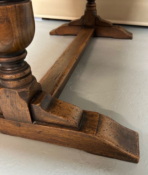 OAK REFECTORY DINING TABLE - ADDITIONAL PHOTO 4