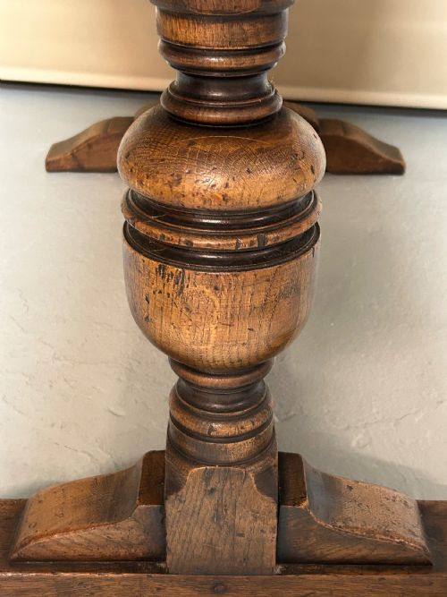 OAK REFECTORY DINING TABLE - ADDITIONAL PHOTO 3