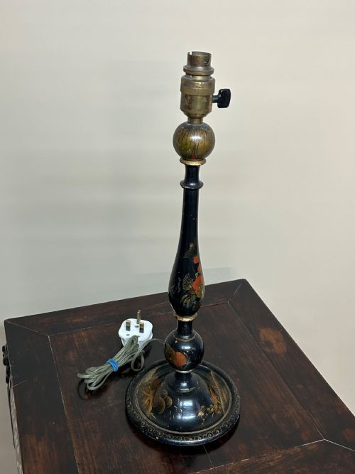 edwardian chinoiserie table lamp - CATEGORY: ANTIQUE LIGHTING - DATED EDWARDIAN