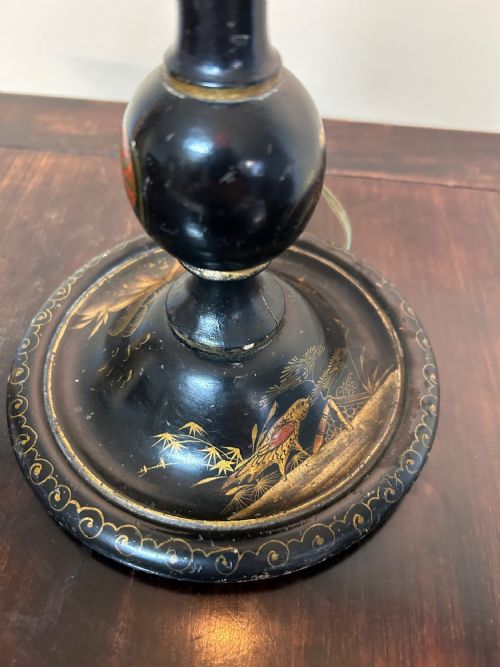 EDWARDIAN CHINOISERIE TABLE LAMP - ADDITIONAL PHOTO 2