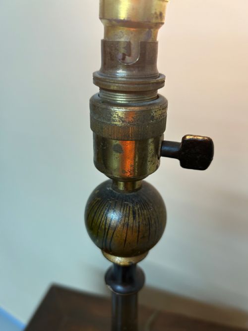 EDWARDIAN CHINOISERIE TABLE LAMP - ADDITIONAL PHOTO 4