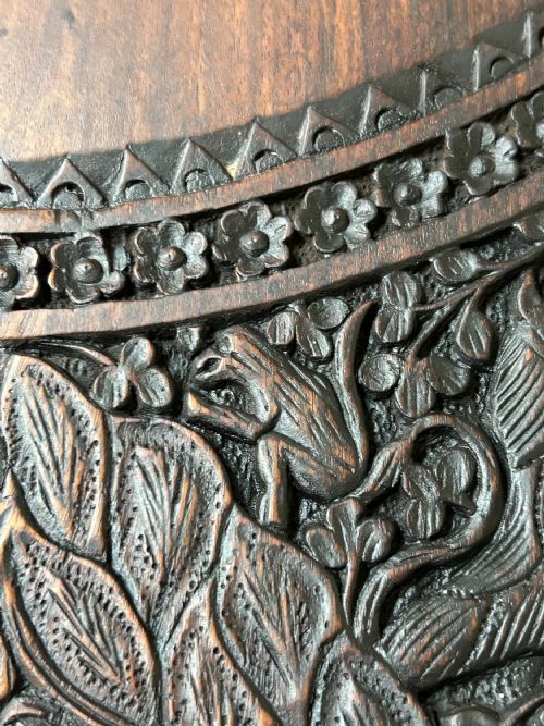 BURMESE ANGLO INDIAN CARVED SIDE TABLE - ADDITIONAL PHOTO 3