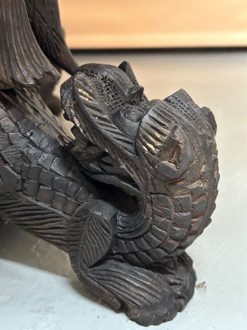 BURMESE ANGLO INDIAN CARVED SIDE TABLE - ADDITIONAL PHOTO 5