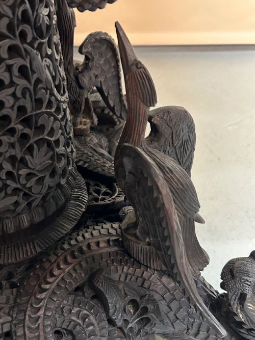 BURMESE ANGLO INDIAN CARVED SIDE TABLE - ADDITIONAL PHOTO 8