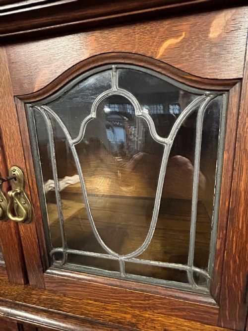 SHAPLAND AND PETTER OAK ARTS AND CRAFTS BOOKCASE - ADDITIONAL PHOTO 7