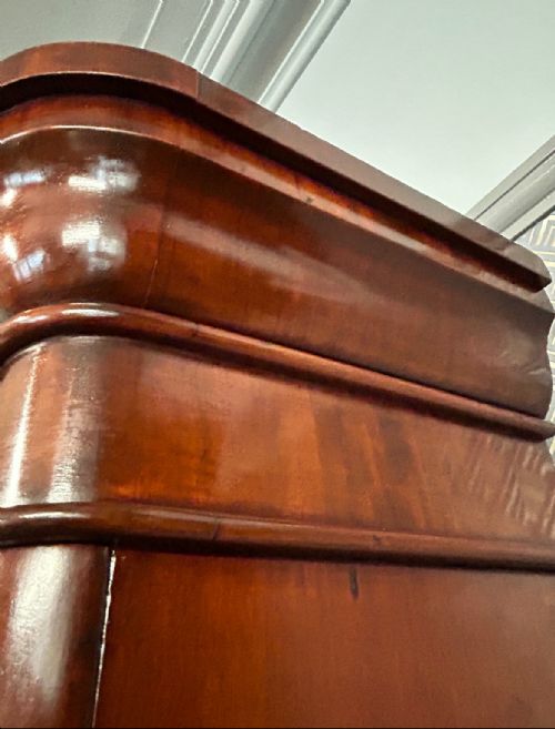 MAHOGANY VICTORIAN 4 DOOR BREAKFRONT BOOKCASE - ADDITIONAL PHOTO 7