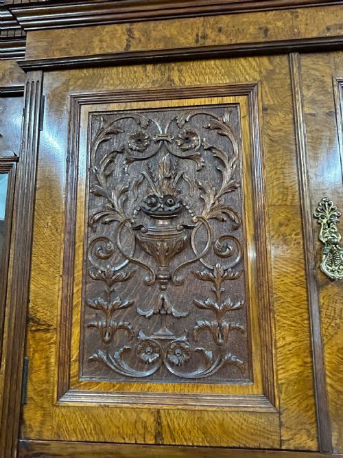 VICTORIAN POLLARD OAK WARDROBE - ADDITIONAL PHOTO 2