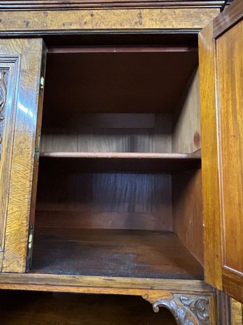 VICTORIAN POLLARD OAK WARDROBE - ADDITIONAL PHOTO 5