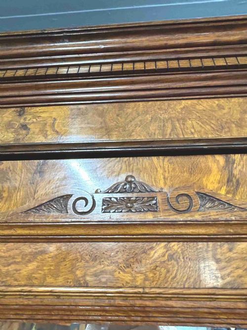 VICTORIAN POLLARD OAK WARDROBE - ADDITIONAL PHOTO 10