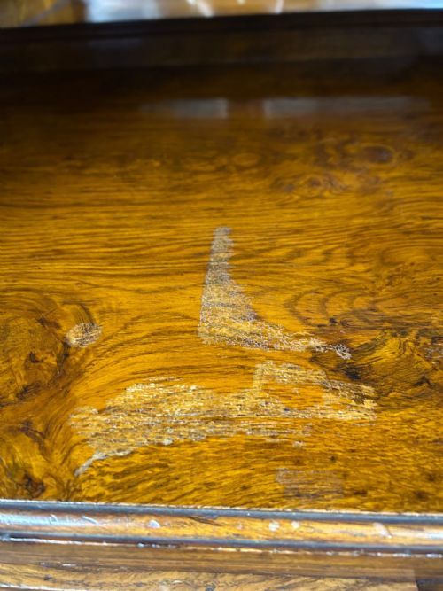 VICTORIAN POLLARD OAK WARDROBE - ADDITIONAL PHOTO 11